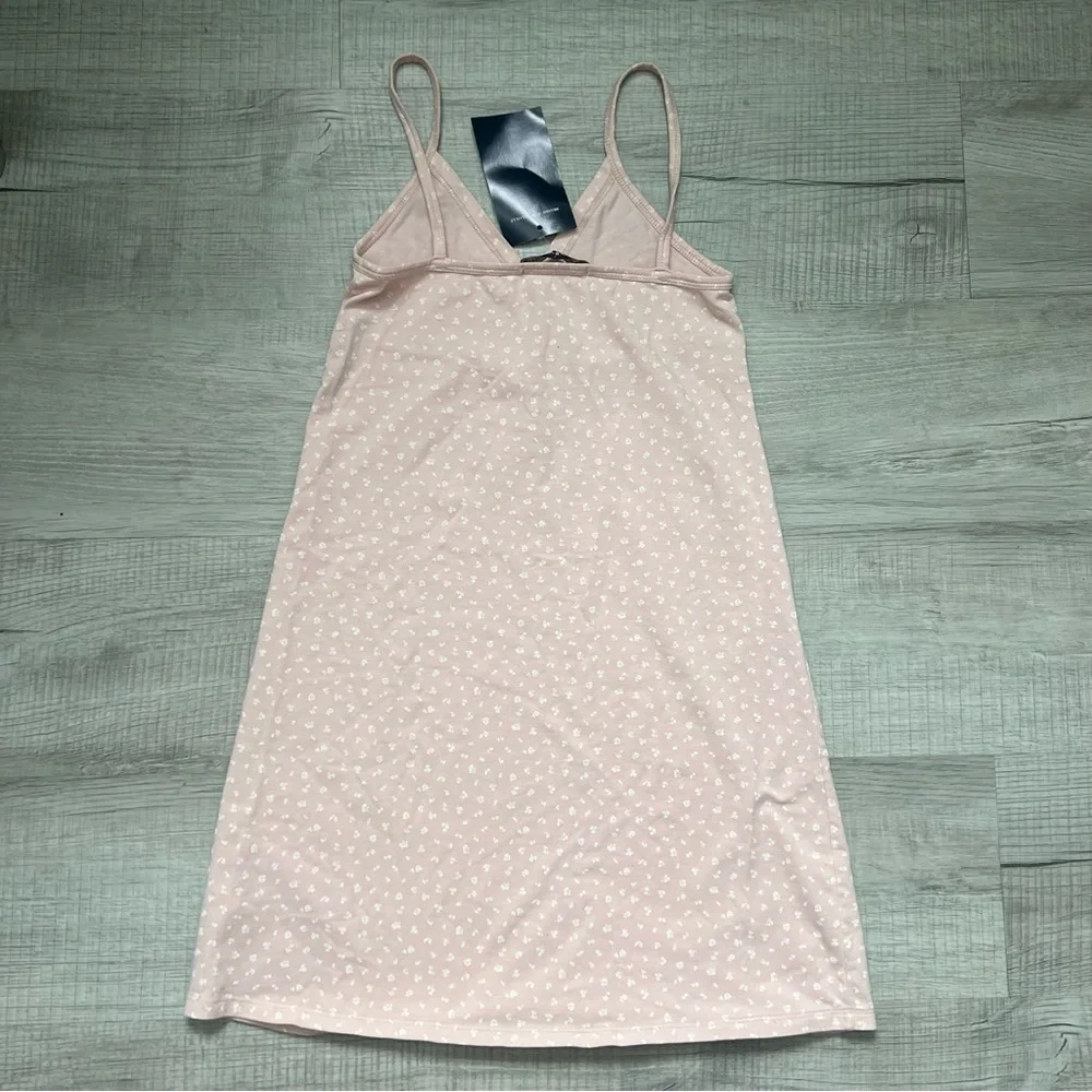 NWT BRANDY MELVILLE pink floral amara slip dress OSFM